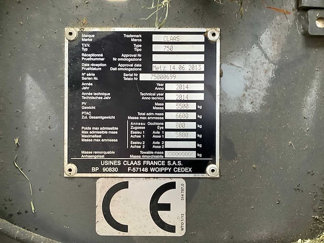 2014 claas rollant 455 uniwrap perswikkel combinatie - afbeelding 24 van  43