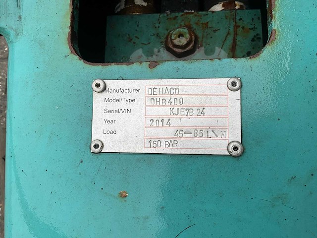2014 dehaco dhb400 hydraulische sloophamer cw10 - afbeelding 2 van  11