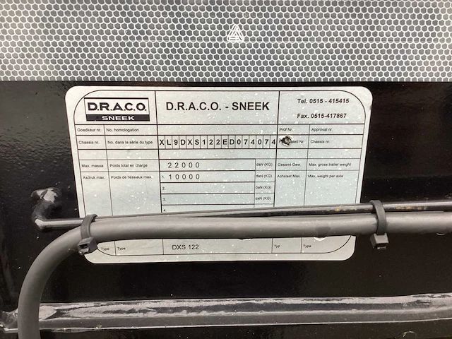2014 draco dxs122 oplegger - afbeelding 16 van  18