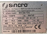 2014 europower / sincro ep200x / ew220dc lasaggregaat - afbeelding 10 van  10