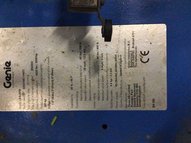 2014 genie gs-2032 hoogwerker - afbeelding 22 van  31