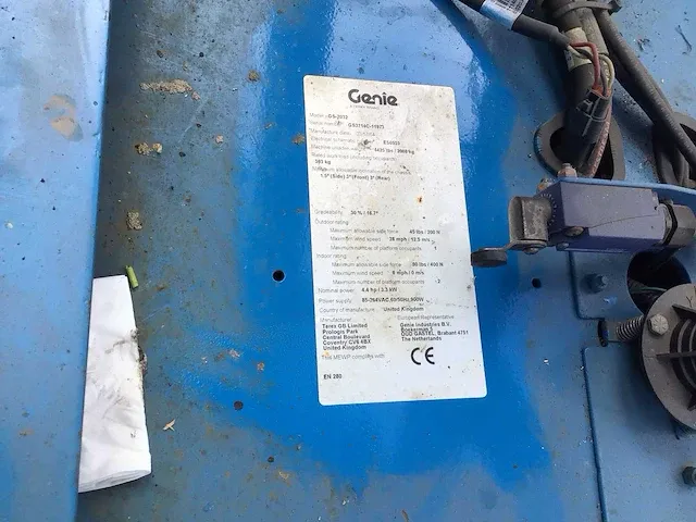 2014 genie gs-2032 schaarhoogwerker - afbeelding 2 van  12