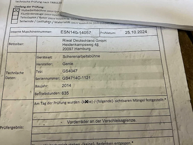 2014 genie gs-4047 hoogwerker - afbeelding 4 van  12