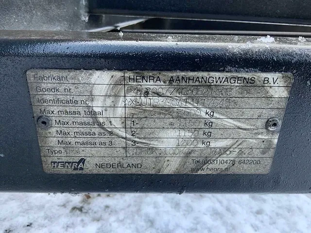 2014 henra tr3 aanhangwagen - afbeelding 3 van  11