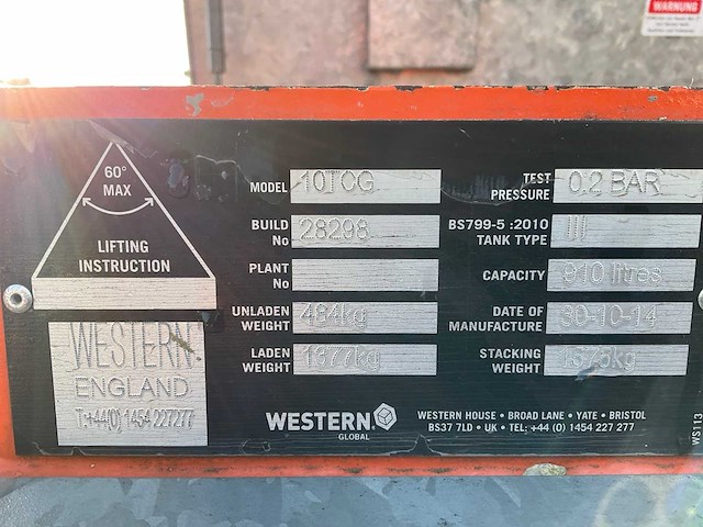 2014 ibc western a01cg brandstof tank - afbeelding 4 van  12