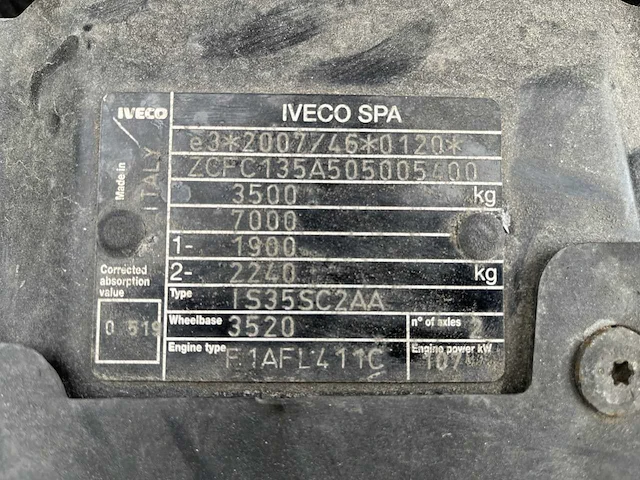 2014 iveco daily 35s15 bedrijfswagen / koelwagen - afbeelding 18 van  25