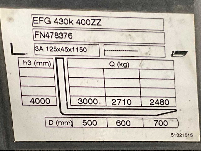 2014 jungheinrich egf430k 400zz vorkheftruck - afbeelding 7 van  16