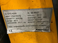 2014 jungheinrich egf430k 400zz vorkheftruck - afbeelding 8 van  16