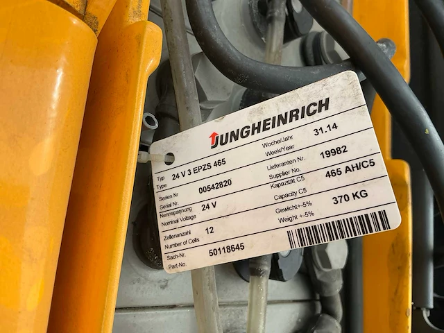 2014 jungheinrich ezs350xl industriële trekker - afbeelding 9 van  21