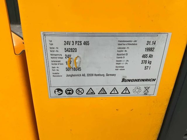 2014 jungheinrich ezs350xl industriële trekker - afbeelding 10 van  21
