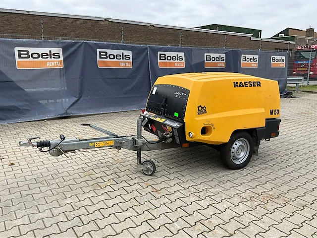 2014 kaeser m50pe 1c luchtcompressor aanhangwagen - afbeelding 1 van  24