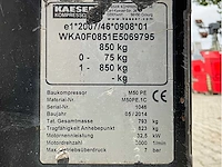 2014 kaeser m50pe 1c luchtcompressor aanhangwagen - afbeelding 17 van  24
