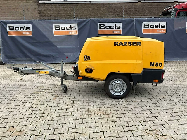 2014 kaeser m50pe 1c luchtcompressor aanhangwagen - afbeelding 23 van  24