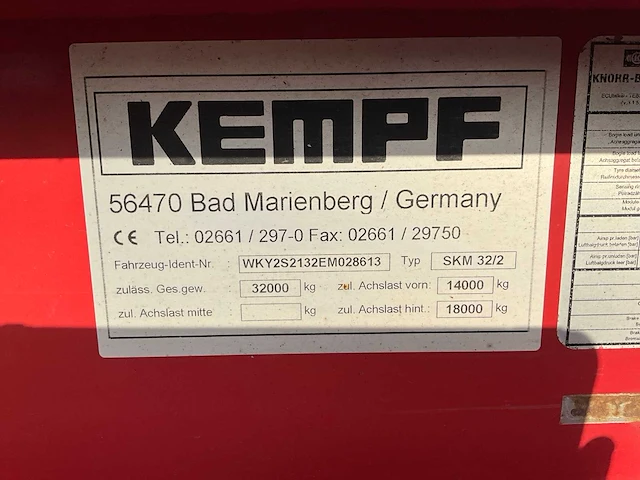 2014 kempf skm 32/2 kipper - afbeelding 16 van  25