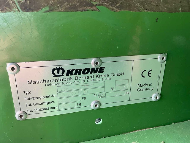 2014 krone comprima cf 155 xc balenpers/foliewikkelaar - afbeelding 36 van  41