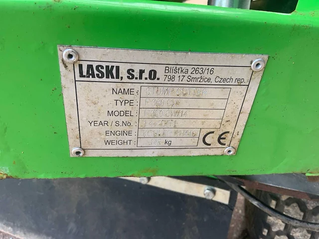 2014 laski f-360 sw boomstronk verwijderaar - afbeelding 9 van  10