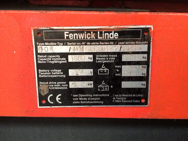 2014 linde d08 stapelaar - afbeelding 2 van  10