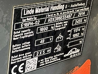 2014 linde e16ph-02 vorkheftruck - afbeelding 13 van  20
