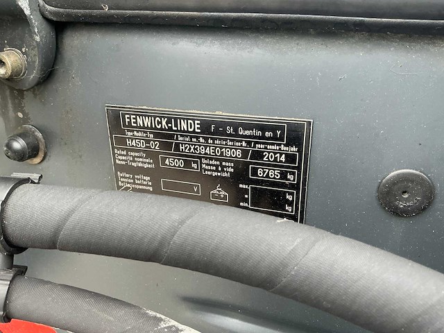 2014 linde h45d-02 vorkheftruck - afbeelding 41 van  46