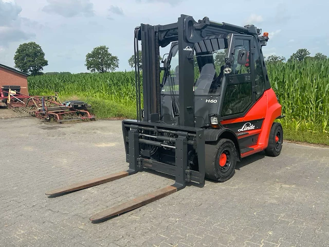 2014 linde h60d-02 vorkheftruck - afbeelding 1 van  28