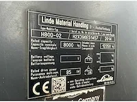 2014 linde h80d-02 freelift vorkheftruck - afbeelding 16 van  23