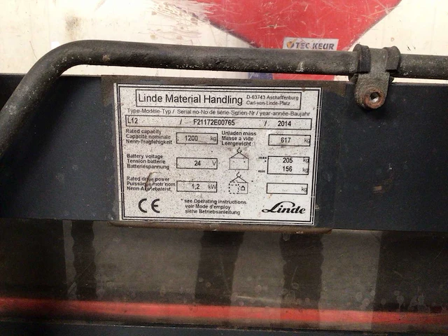 2014 linde l12 stapelaar - afbeelding 2 van  11