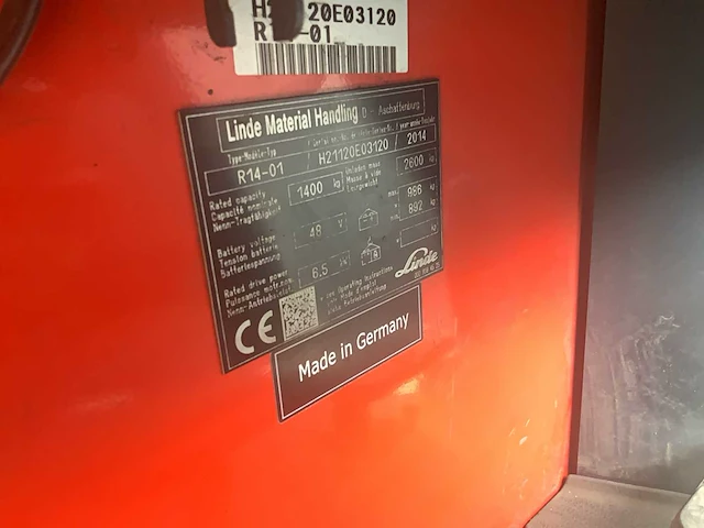 2014 linde r14-01 reach truck - afbeelding 10 van  18