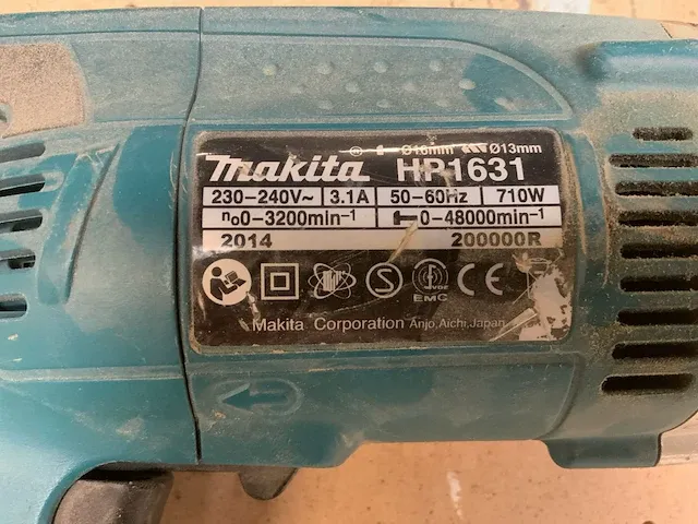 2014 makita hp1631 boormachine - afbeelding 3 van  3