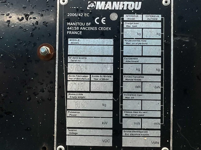2014 manitou 160atj e3 hoogwerker - afbeelding 28 van  34