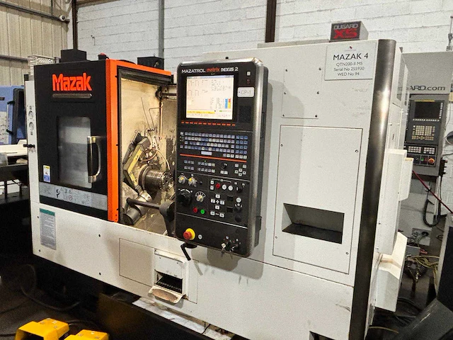 2014 mazak quick turn nexus 200-ii ms cnc draaibank - afbeelding 2 van  40