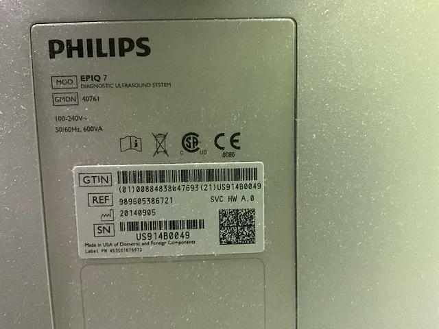 2014 philips epiq 7w ultrasoonapparaat - afbeelding 6 van  14