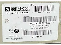 2014 port-a-cool pac2k36hp220 verdampingskoeler - afbeelding 9 van  9