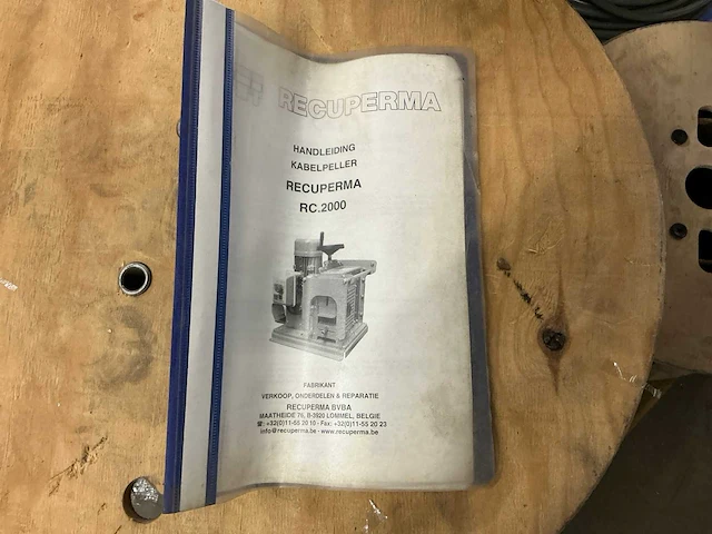 2014 recuperma rc. 2000 kabel pelmachine - afbeelding 3 van  11
