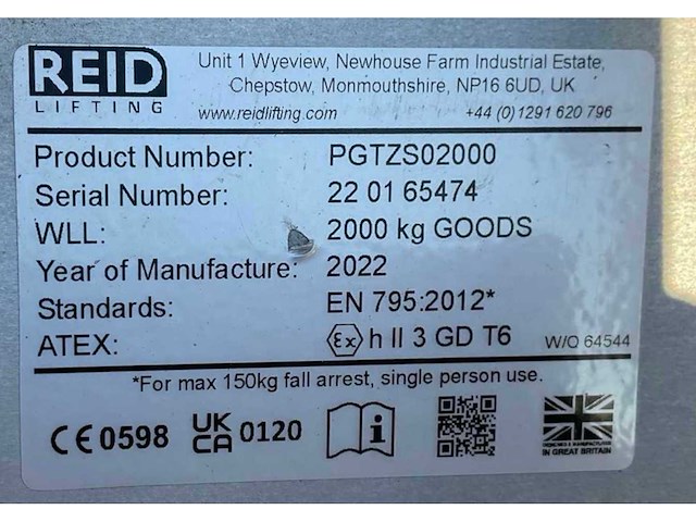 2014 reid lifting limited porta gantry aluminium portaalkraan - afbeelding 10 van  10