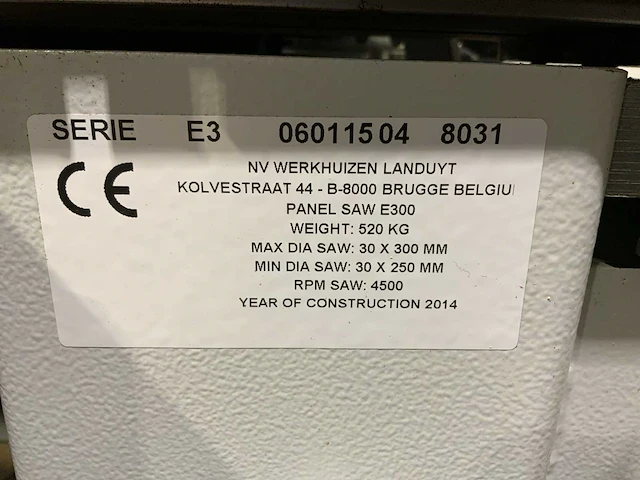 2014 robland e300 formaatcirkelzaagmachine - afbeelding 3 van  11