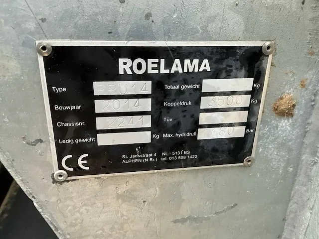 2014 roelama rpu14 sleepslang pompunit - afbeelding 10 van  22