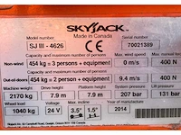 2014 skyjack sj iii 4626 hoogwerker - afbeelding 17 van  24