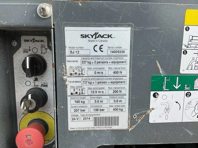 2014 skyjack sj12 hoogwerker - afbeelding 2 van  10