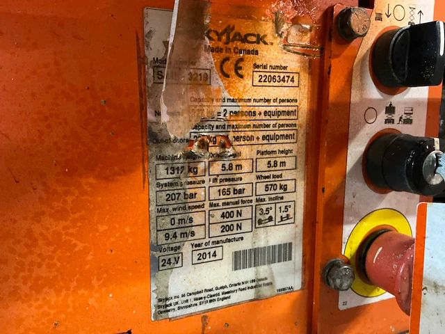 2014 skyjack sjiii3219 hoogwerker - afbeelding 3 van  11