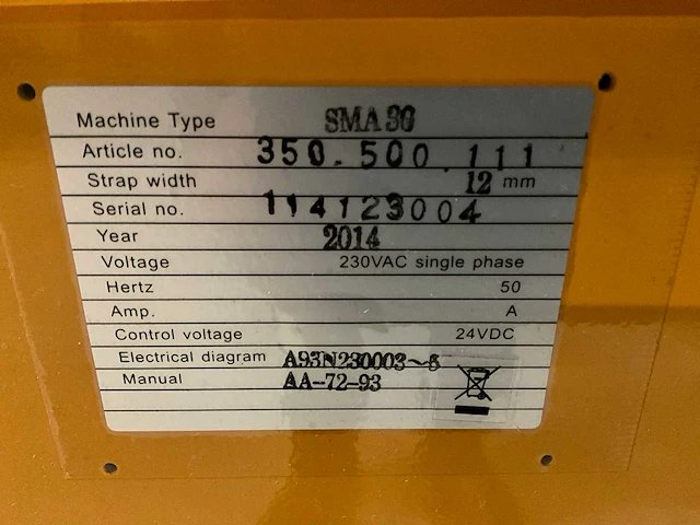 2014 strapex sma sg omsnoerings apparaat - afbeelding 2 van  10