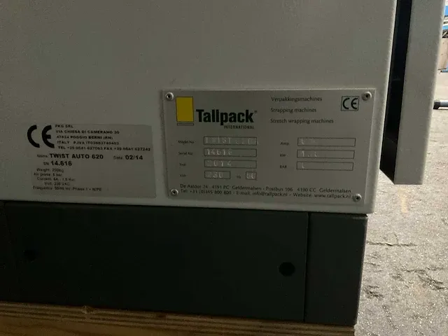 2014 tallpack twist auto 620 seal machine - afbeelding 3 van  11