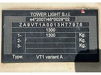 2014 tower light superlight vt1 led 300 lichtmast aggregaat aanhangwagen - afbeelding 21 van  28
