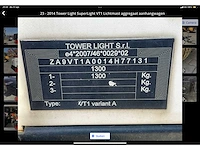 2014 tower light superlight vt1 lichtmast aggregaat aanhangwagen - afbeelding 10 van  18