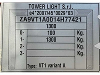 2014 tower light superlight vt1 lichtmast aggregaat aanhangwagen - afbeelding 13 van  20