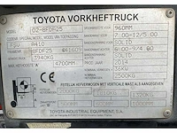 2014 toyota 02-8fdf25 vorkheftruck - afbeelding 17 van  24