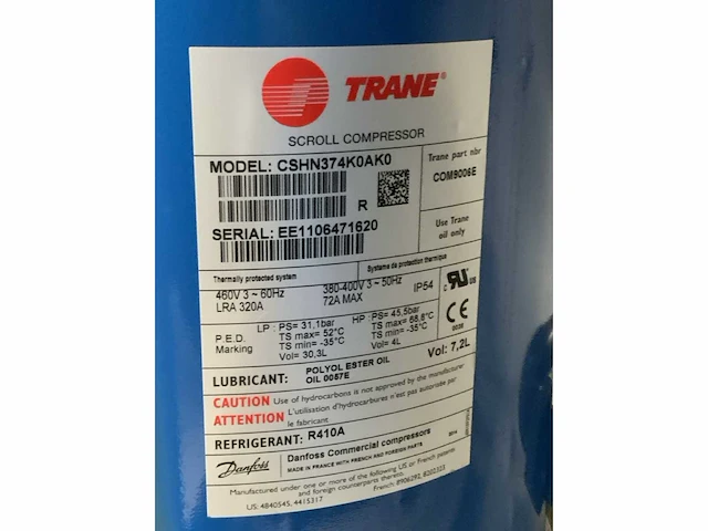 2014 trane ecgwn 211 chiller warmtepomp - afbeelding 9 van  9
