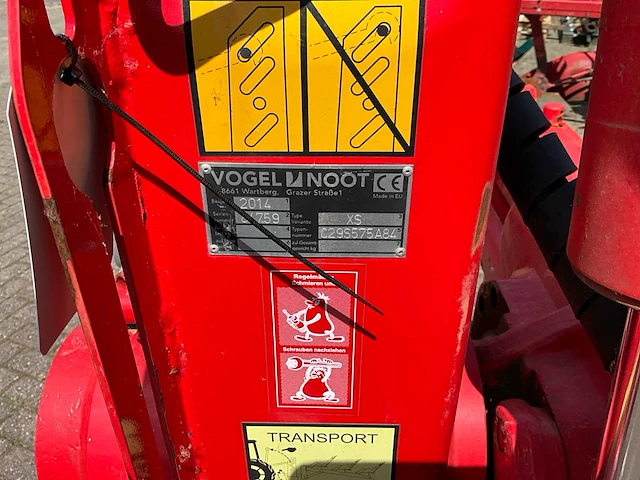 2014 vogelnoot xs950 vario / 5 schaar ploeg - afbeelding 3 van  17