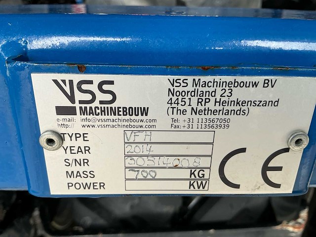 2014 vss machinebouw vfh frontpacker / frontrol - afbeelding 10 van  18