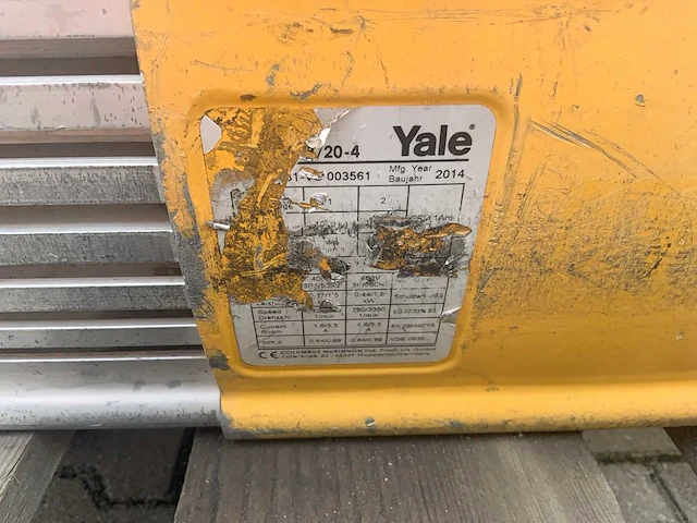 2014 yale cpvf 10.8 elektrische kettingtakel - afbeelding 3 van  3