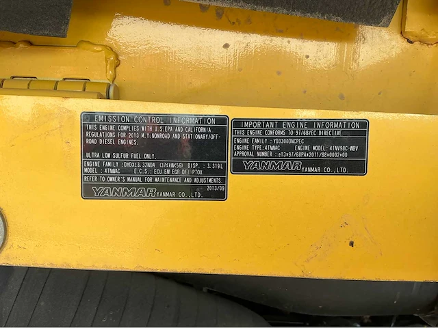 2014 yanmar vio80-u midi rupsgraafmachine binnendraaier - afbeelding 16 van  34